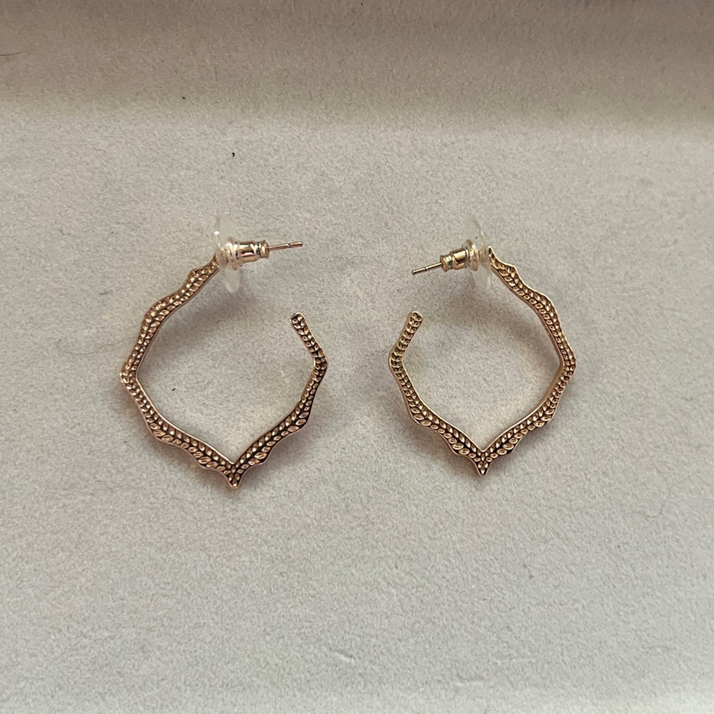 Kendra Scott Miku Hoops - Rose Gold